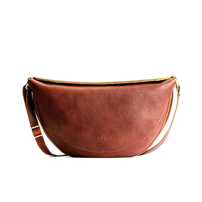 Portland Leather Koala Sling Bag – Premium Leather Crossbody Shoulder Bag for Travel & Everyday Carry – Adjustable Strap, Magnetic Closure