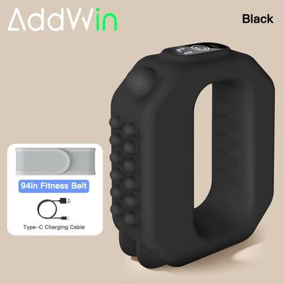 ADDWIN 2026 New Fascia Ring R10 Mini Muscle Recovery Fascia Device Upgraded Adjustable Strap Fits up to 55In Waist, Cordless Rechargeable, Designed for Waist & Back Muscle Recovery Portable Massager Parents Gift Summervibes