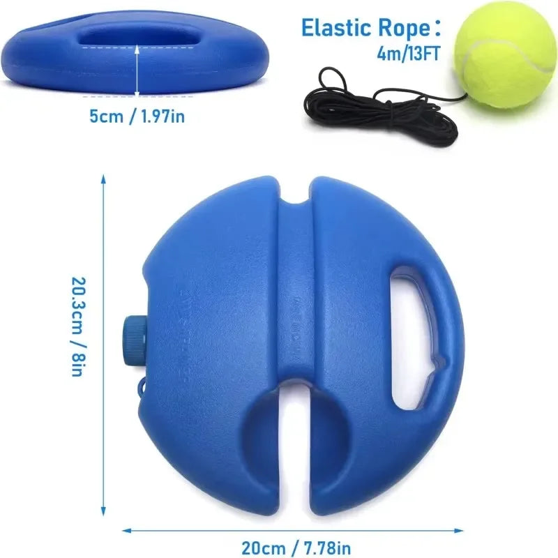 1 Set Tennis Trainer with Tennis Bounce Ball and Practice Ropes, Suitable for Indoor Outdoor Tennis Training Padel Accessories