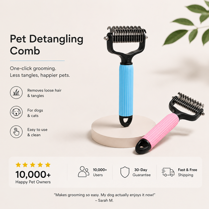 Beaumont Voss Pet Detangling Comb