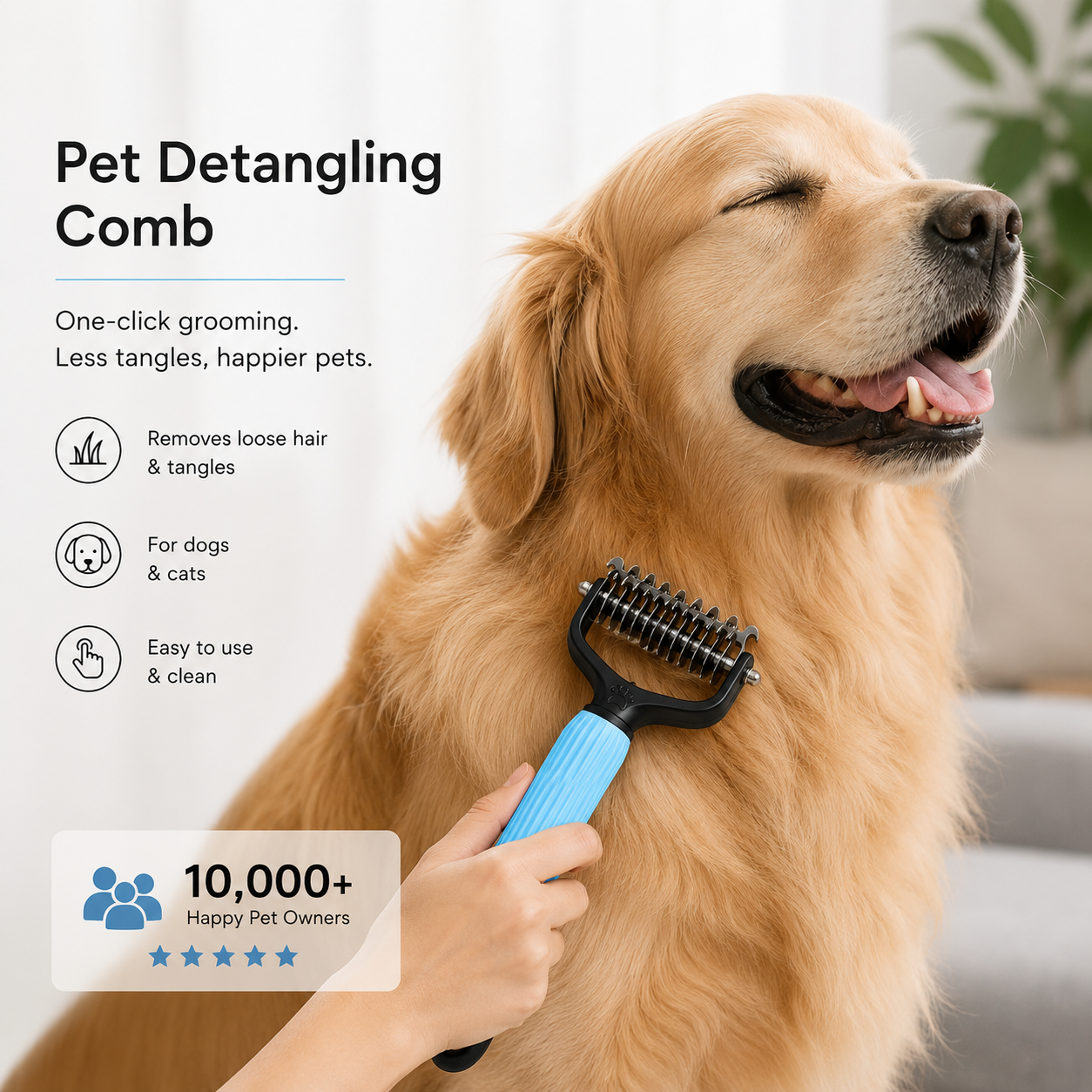 Beaumont Voss Pet Detangling Comb