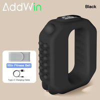 ADDWIN 2026 New Fascia Ring R10 Mini Muscle Recovery Fascia Device Upgraded Adjustable Strap Fits up to 55In Waist, Cordless Rechargeable, Designed for Waist & Back Muscle Recovery Portable Massager Parents Gift Summervibes
