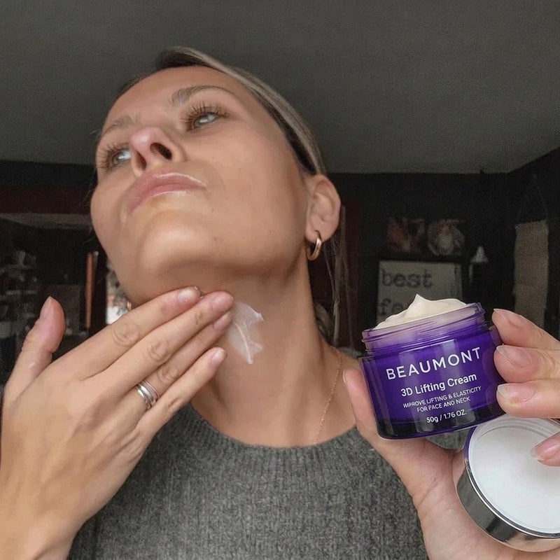 4. Helps improve the appearance of loose, sagging-looking neck skin.
