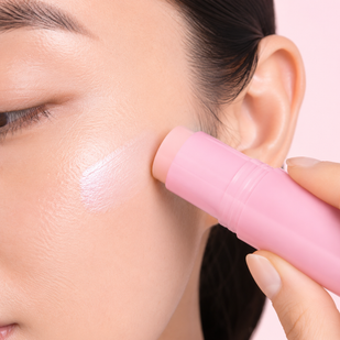 Swipe on dry skin